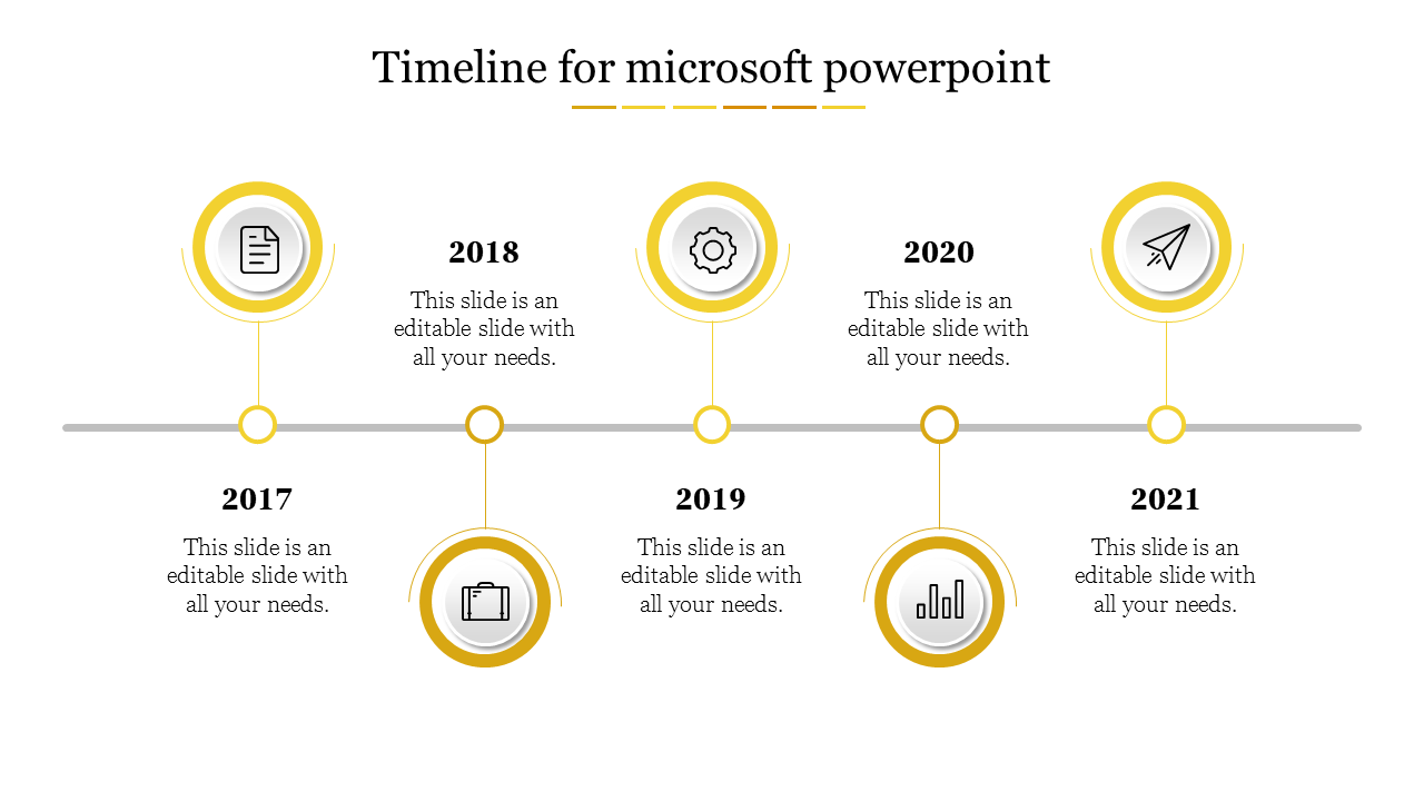 Free - Our Predesigned Timeline For Microsoft PowerPoint